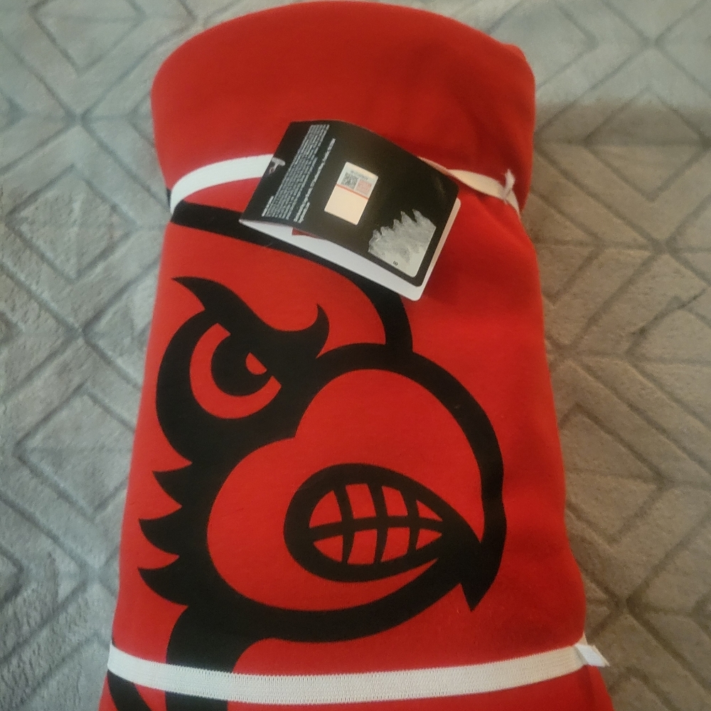 University of Louisville sweatshirt blanket